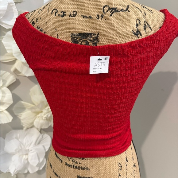 Astr Vibrant Red Tank Top - Picture 3 of 5